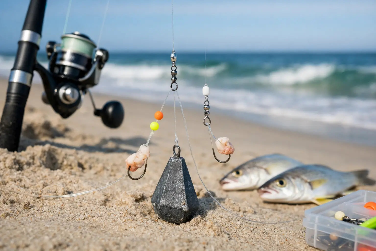Whiting Rig for Surf Fishing That Gets Bites