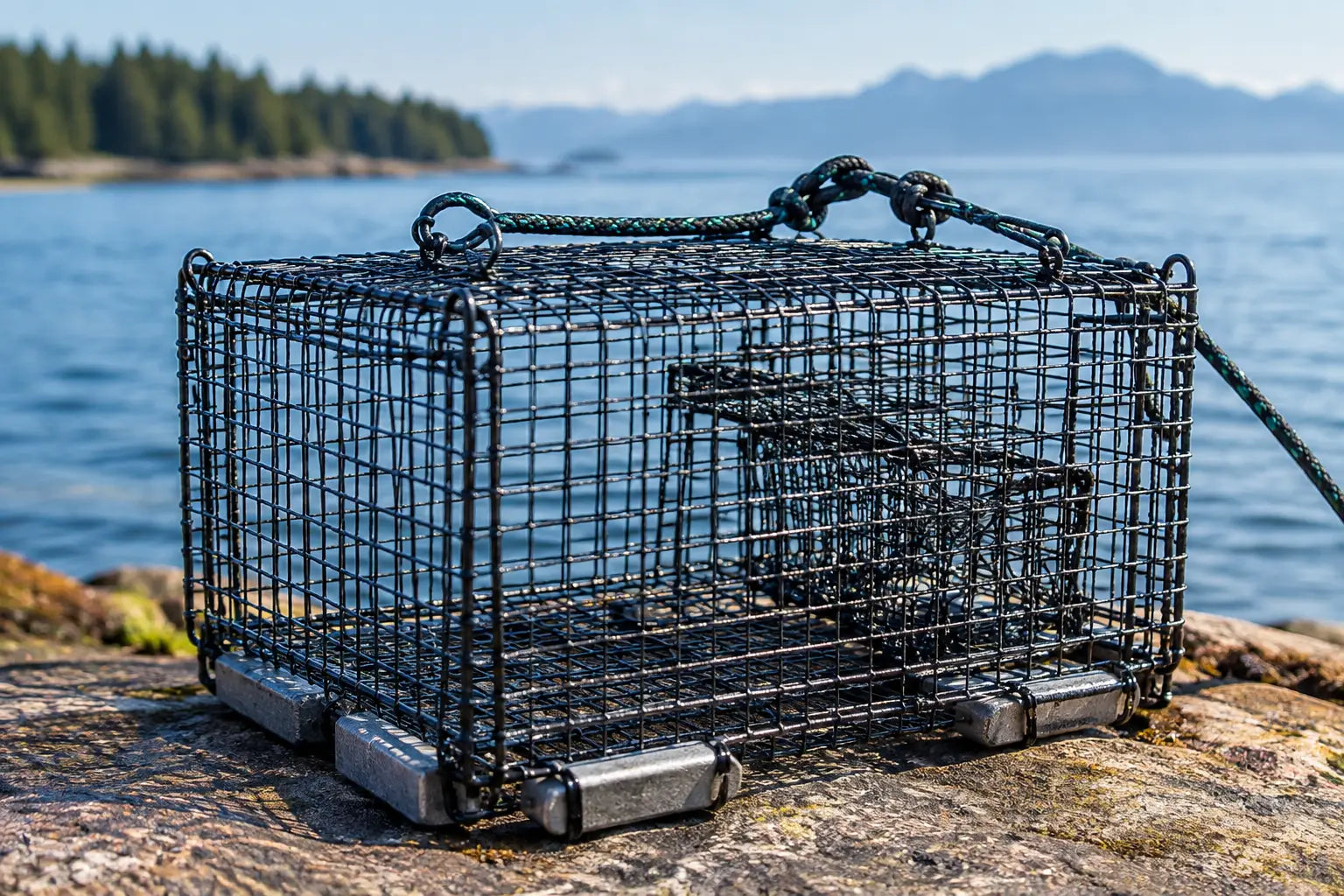 Weighted Burley Cage Fishing That Holds Bottom