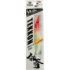 Tekkon Squid Jig 3.0 with luminous colors for effective squid fishing day and night.