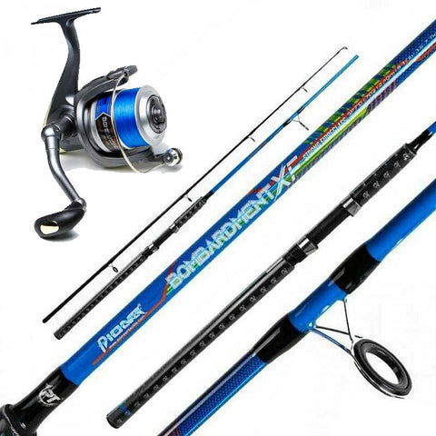 Pioneer Bombardment rod and reel combos 1.8m and 2.1m