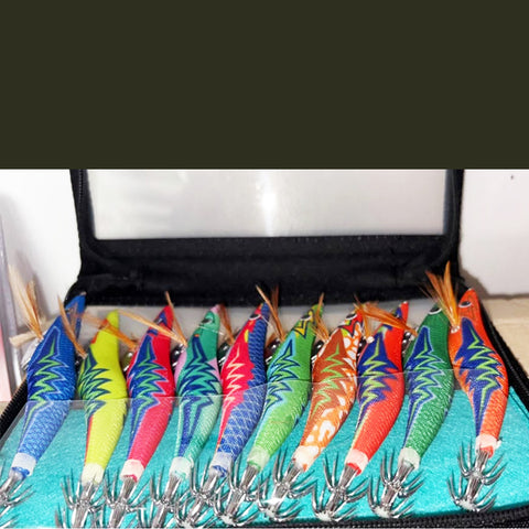 10 Squid Jigs 3.5 Egi Jig Bait Lure