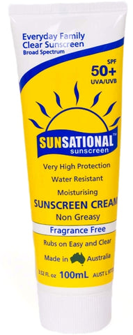 Sunsational Everyday Family Clear SPF 50+ Sunscreen 100mL Tube
