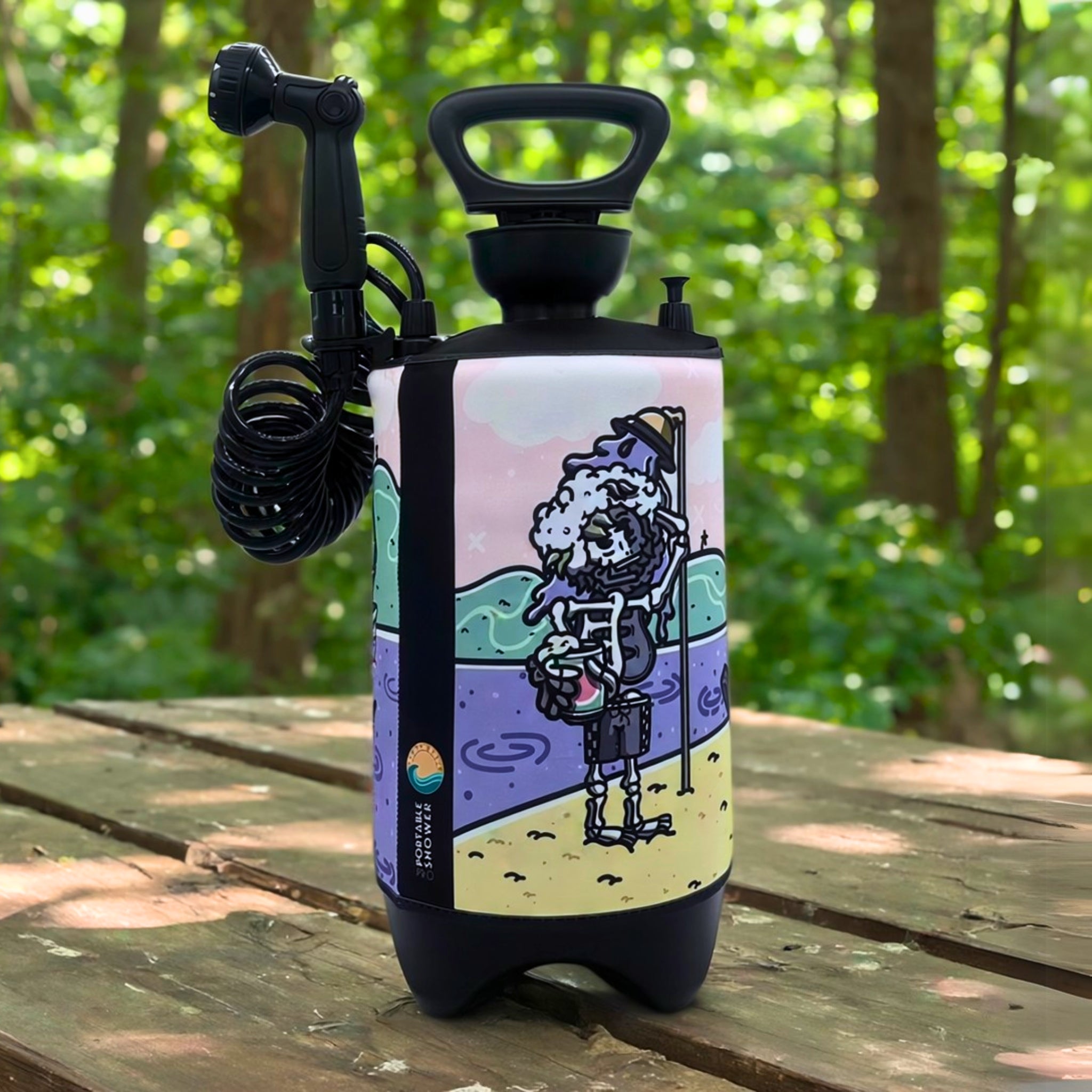 Portable Shower PRO Skully 10L