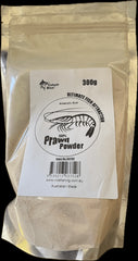 Prawn Powder Burley 300g pack, rich in amino acids and proteins, ideal fish attractant for freshwater and saltwater fishing.