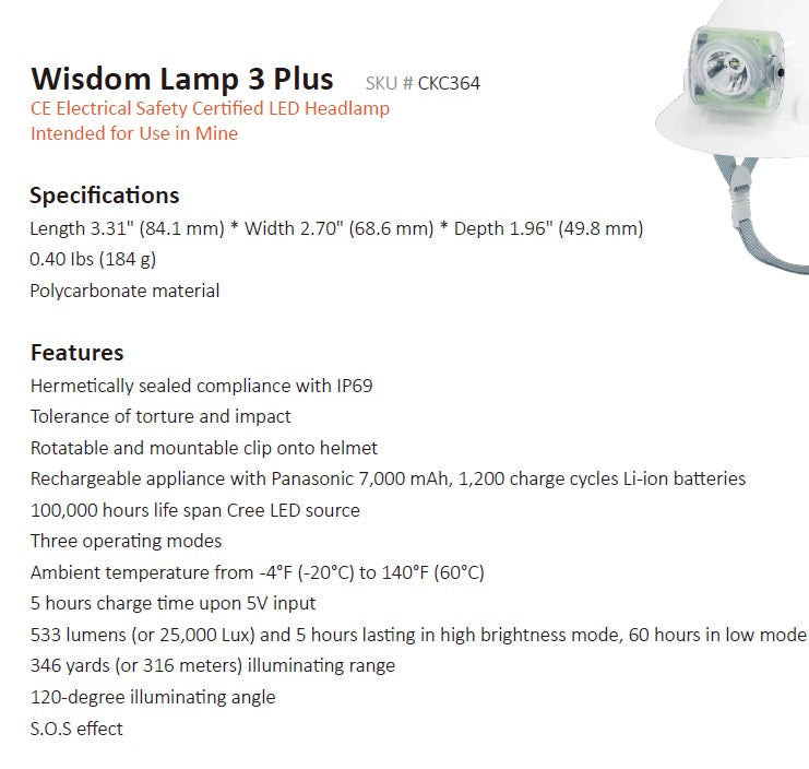 Wisdom 3 Plus product details