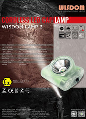 Wisdom 3A cordless mining cap lamp