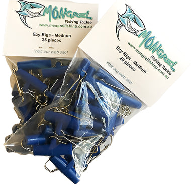 New 50 x Fishing Easy Rigs Fishing Tackle Hooks Sinker Clip Slider Ezy Rig - Ezy Rigs