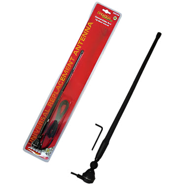 NEW BLACK RUBBER DUCK AM FM RADIO ANTENNA WITH CABLE suits 4x4 CAR TRUCK CARAVAN - Black Rubber Duck Antenna