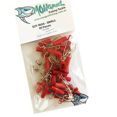 New 25 x Fishing Easy Rigs  Fishing Tackle Hooks  Sinker Slider Clip on Ezy Rig