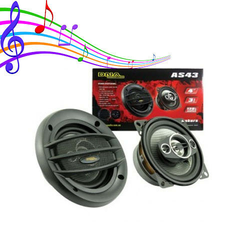 New Flush Mount 4 Inch 3 Way Speakers 1 Pair 120 Watts Brand New Car Van 4WD
