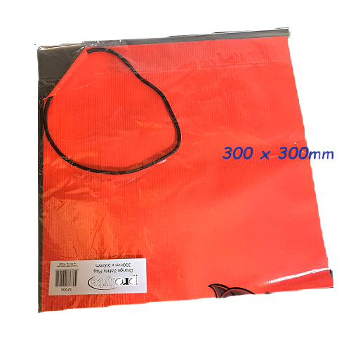 New ORANGE SAFETY FLAG BOAT Hi Vis FLAG TOWING SAFETY FLAG 300MM X 300MM - Safety Flag