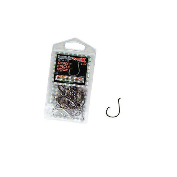 NEW 15 x 6/0 Chemically Sharpened Offset Circle Fishing Hooks Tackle