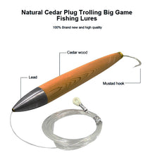 Load image into Gallery viewer, There is arguably no lure that is more effective at catching tuna than a cedar plug. Learn how trolling cedar plugs for tuna lands more tuna, mahi mahi, wahoo and marlin! 