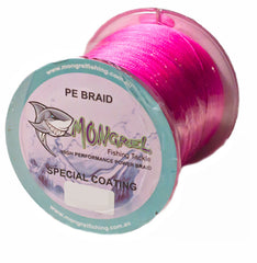 New Braid Fishing Line 500M Mongrel Fishing Tackle Braid Pink