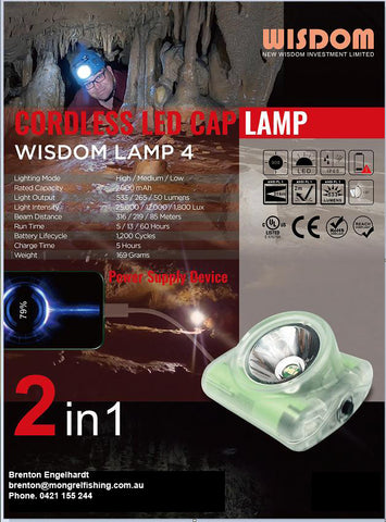 Wisdom Cap Light Mining - Mongrel Fishing Tackle