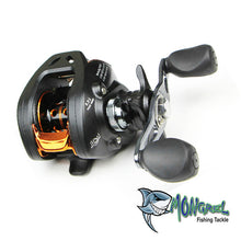 Load image into Gallery viewer, The bait caster fishing reel offers anglers a high degree of accuracy, essential when working lures around snag infested areas. It has a low profile design that fits comfortably in your hand enabling you to fish all day long.