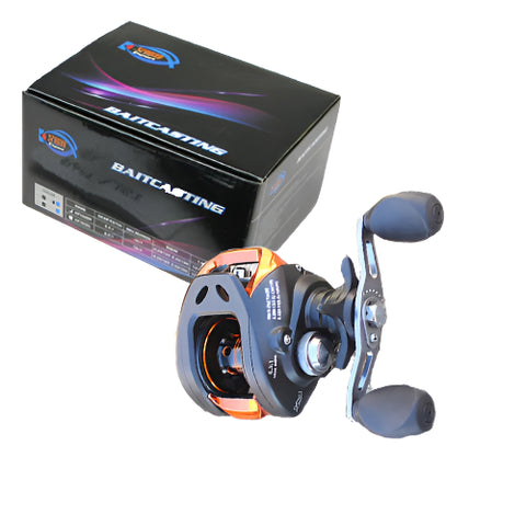 The bait caster fishing reel offers anglers a high degree of accuracy, essential when working lures around snag infested areas. It has a low profile design that fits comfortably in your hand enabling you to fish all day long.