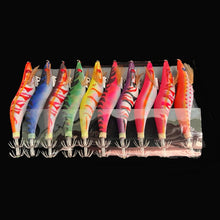 Load image into Gallery viewer, 10 Squid Jigs 3.5 Egi Jig Bait Lure - Mongrel Fishing Tackle