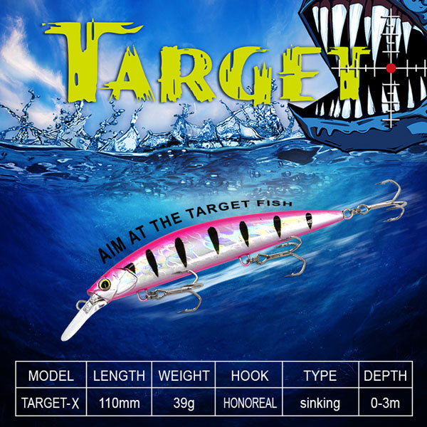 Target Lure 110mm Minnow - Mongrel Fishing Tackle