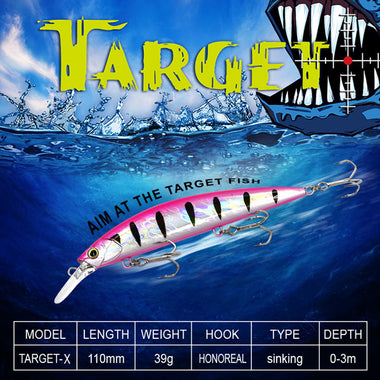 Target Lure 110mm Minnow - Mongrel Fishing Tackle