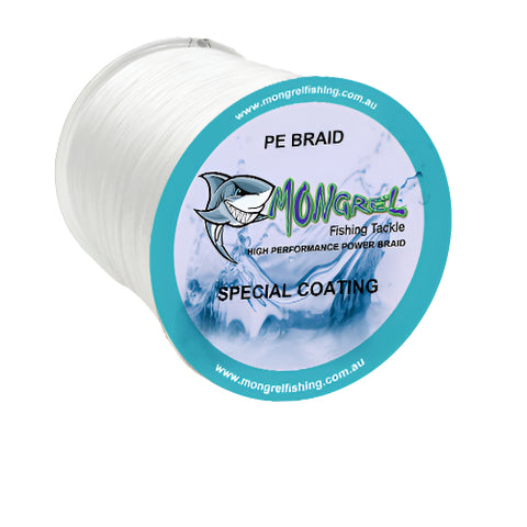 New Braid Fishing Line 500M Mongrel Fishing Tackle Braid White