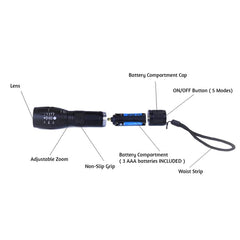 Outdoor Torch Super Bright Light - Mongrel Fishing Tackle