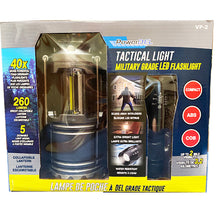 Load image into Gallery viewer, Military Grade LED Flash Light and COB Colabsible Lantern Value Package